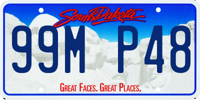 SD license plate 99MP48