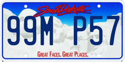 SD license plate 99MP57