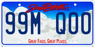 SD license plate 99MQ00