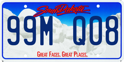 SD license plate 99MQ08