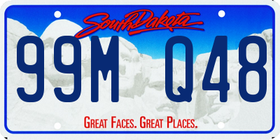 SD license plate 99MQ48