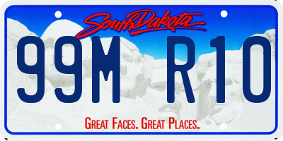 SD license plate 99MR10