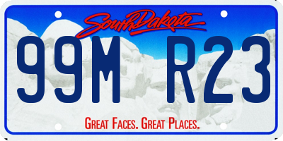 SD license plate 99MR23