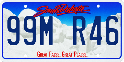 SD license plate 99MR46