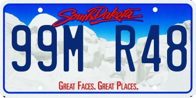 SD license plate 99MR48