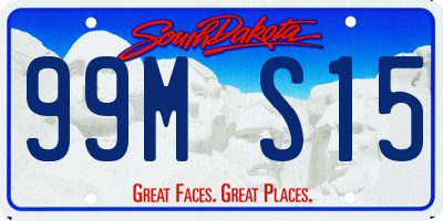 SD license plate 99MS15