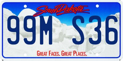 SD license plate 99MS36
