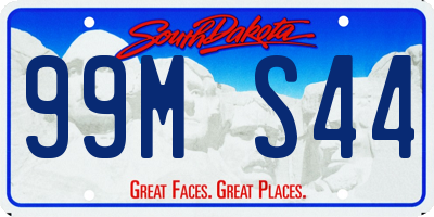 SD license plate 99MS44