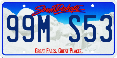 SD license plate 99MS53