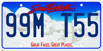 SD license plate 99MT55