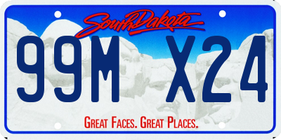 SD license plate 99MX24