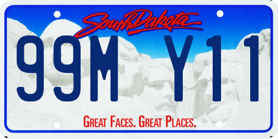 SD license plate 99MY11