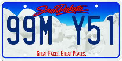 SD license plate 99MY51