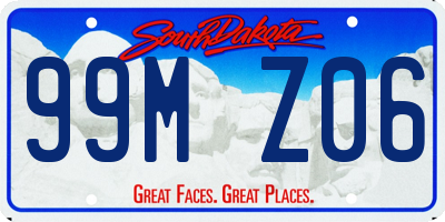 SD license plate 99MZ06