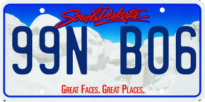 SD license plate 99NB06