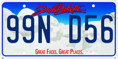 SD license plate 99ND56