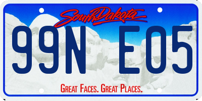 SD license plate 99NE05