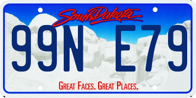 SD license plate 99NE79