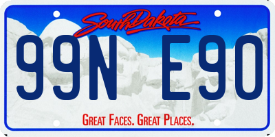 SD license plate 99NE90