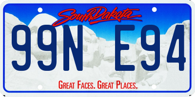 SD license plate 99NE94