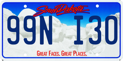 SD license plate 99NI30