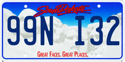 SD license plate 99NI32