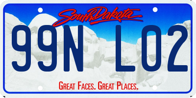 SD license plate 99NL02