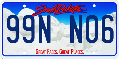 SD license plate 99NN06