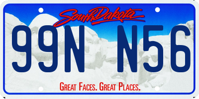 SD license plate 99NN56