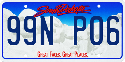 SD license plate 99NP06