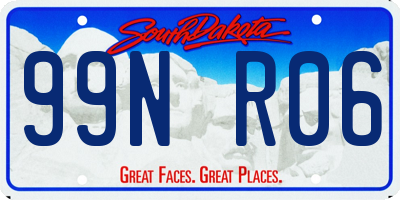 SD license plate 99NR06