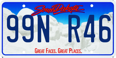 SD license plate 99NR46