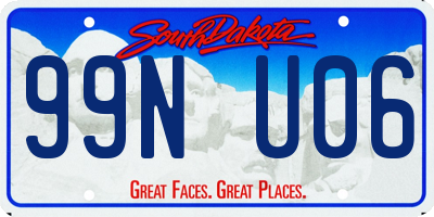 SD license plate 99NU06