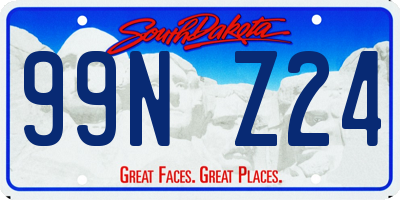 SD license plate 99NZ24
