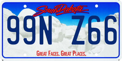 SD license plate 99NZ66