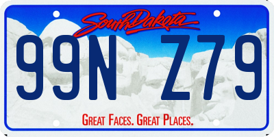 SD license plate 99NZ79