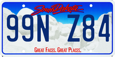 SD license plate 99NZ84