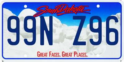 SD license plate 99NZ96