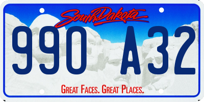 SD license plate 99OA32