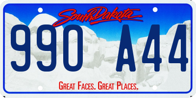 SD license plate 99OA44