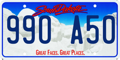 SD license plate 99OA50