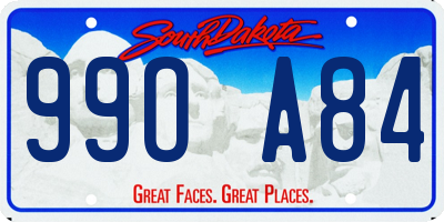 SD license plate 99OA84
