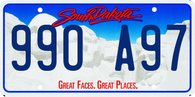 SD license plate 99OA97