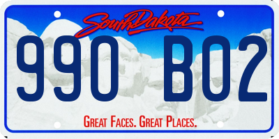 SD license plate 99OB02