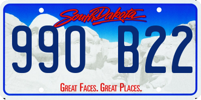 SD license plate 99OB22