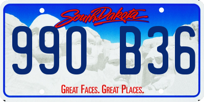 SD license plate 99OB36