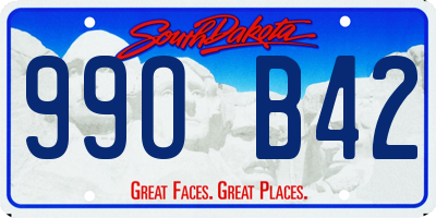 SD license plate 99OB42