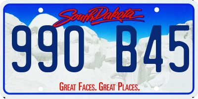 SD license plate 99OB45