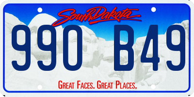 SD license plate 99OB49