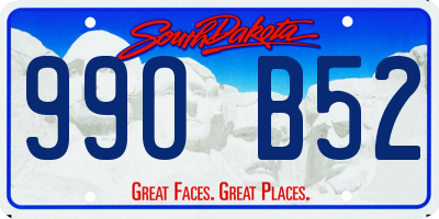SD license plate 99OB52